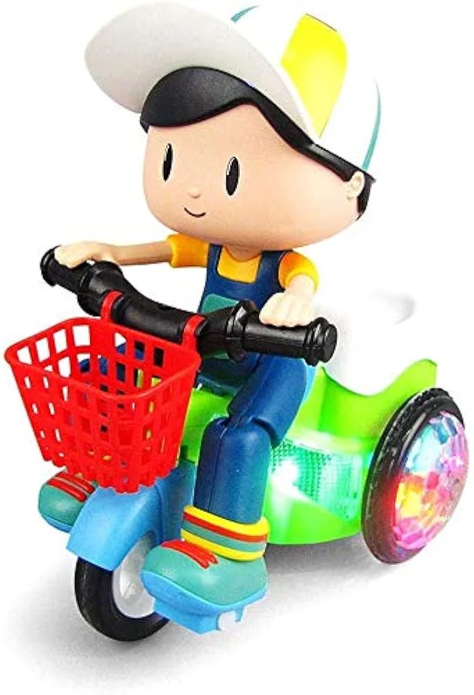 Musical Stunt Tricycle Toy Bike for Kids