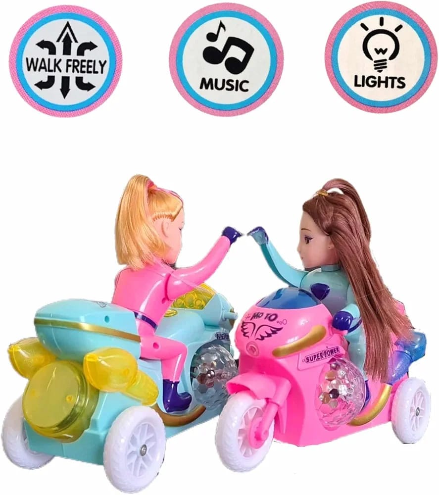 Princess Motorbike Toy With Lights Music