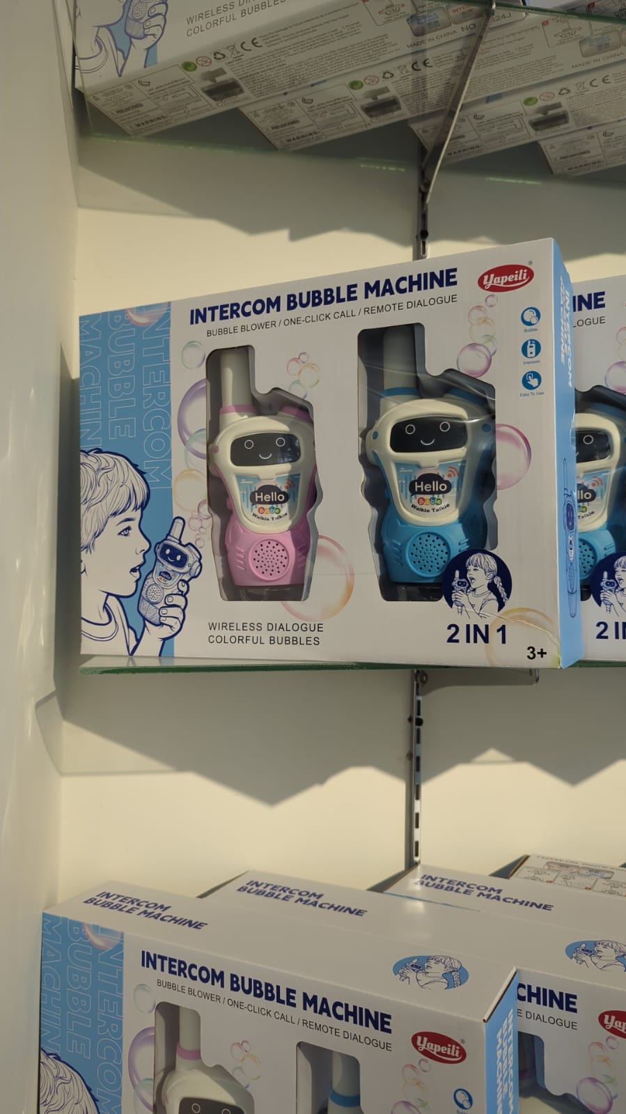 Walkie Talkie Bubble Maker Toy Fun 2 in 1