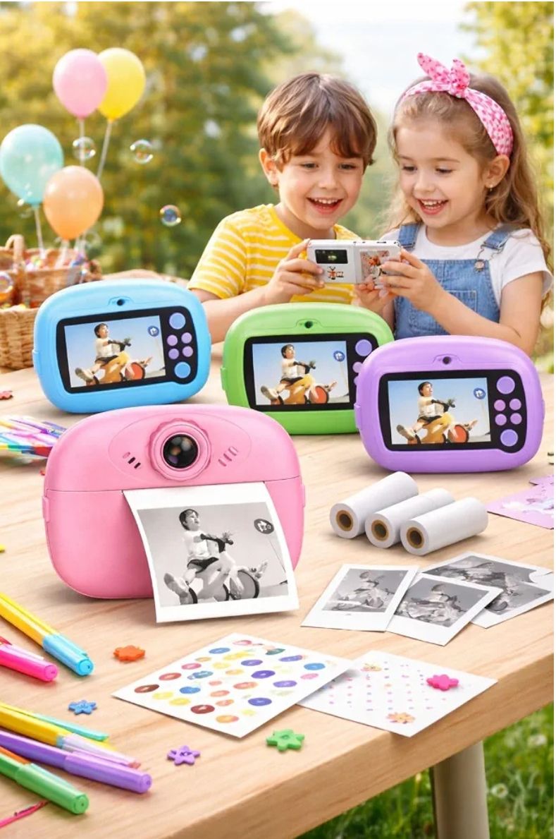 Kids DIY Instant Digital Camera with Photo Printing