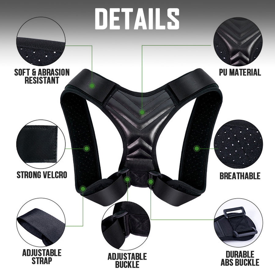 Adjustable Shoulder Back-Belt for Men & Women |