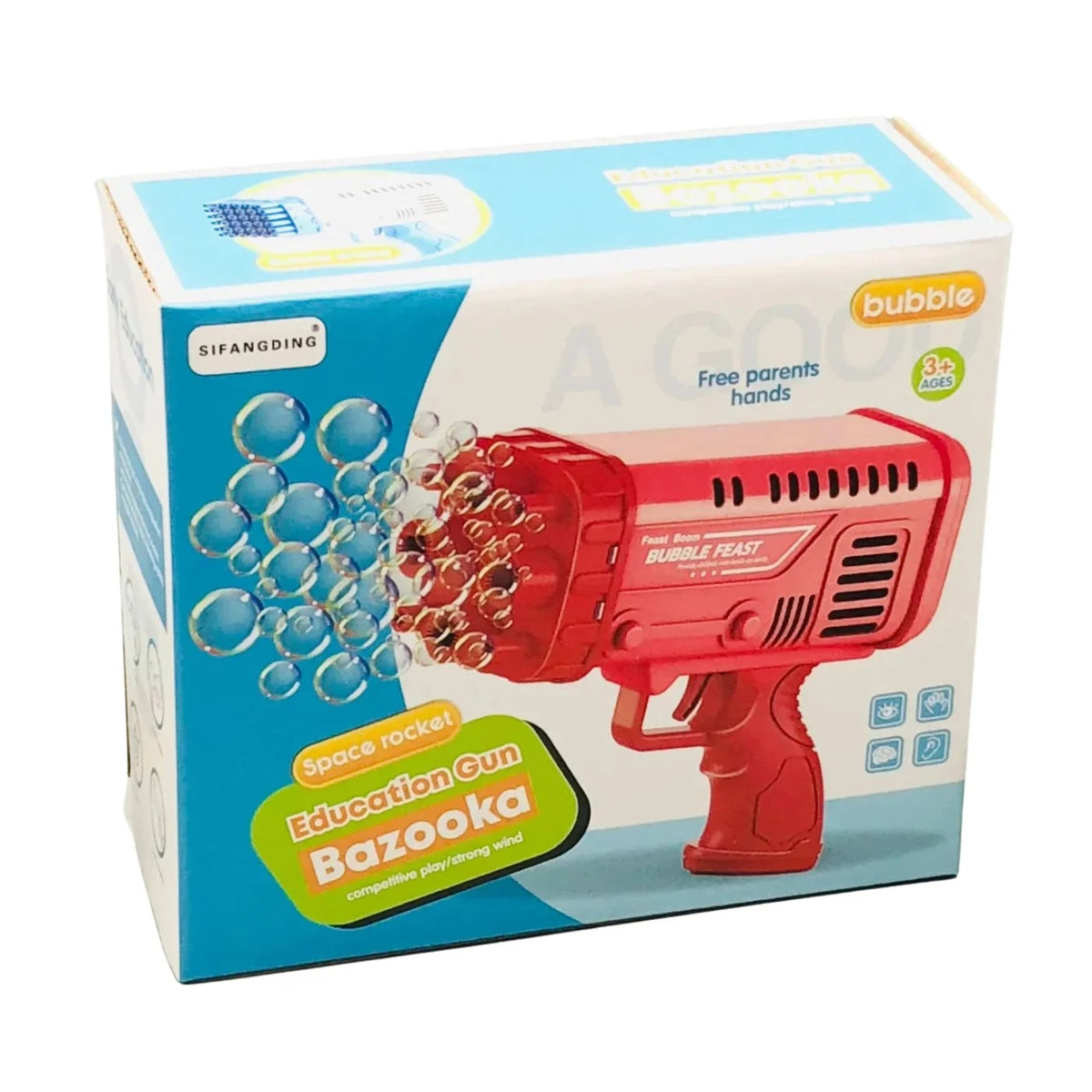 Feast Boom Bubble Feast Bubble Gun for Kids Comes