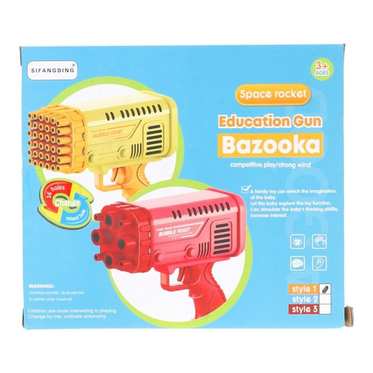 Feast Boom Bubble Feast Bubble Gun for Kids Comes