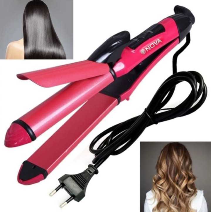 Nova Hair straightener & Curler | 2-in-1 Dual-Use Styling Smooth Straightening