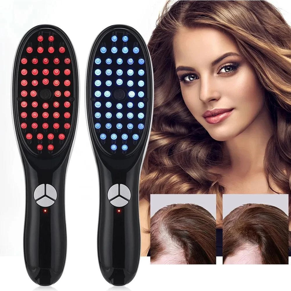 Electric 3D Scalp Massage Comb with Steam Spray & Red Blue Light