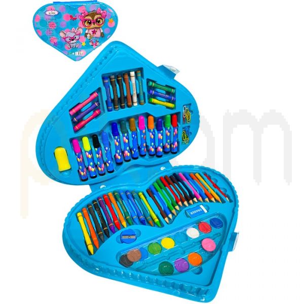 Heart Shape Colour Kit Painting Set For Kids
