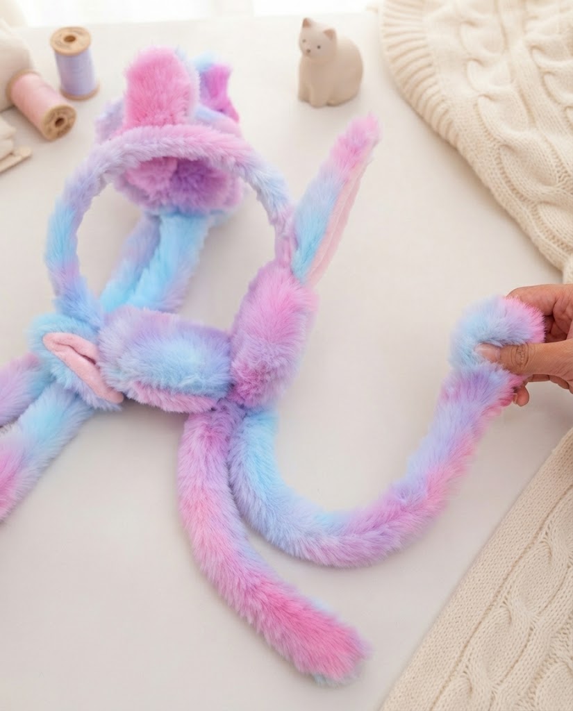 Soft Plush Bunny Winter Earmuffs
