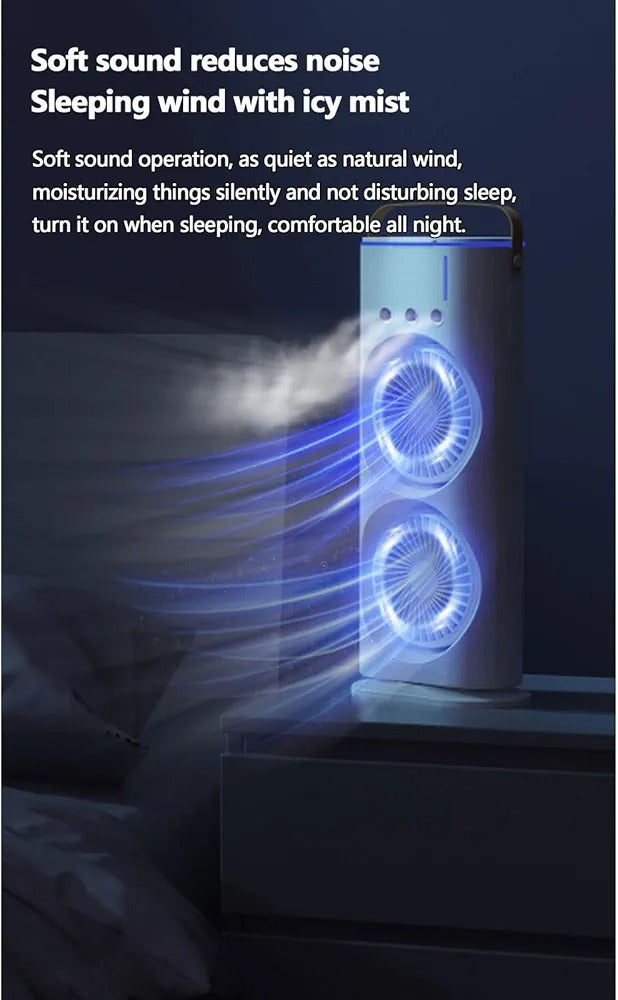 Double-Ended Spray Water Mist Fan