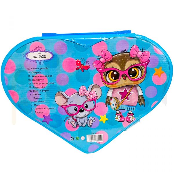 Heart Shape Colour Kit Painting Set For Kids