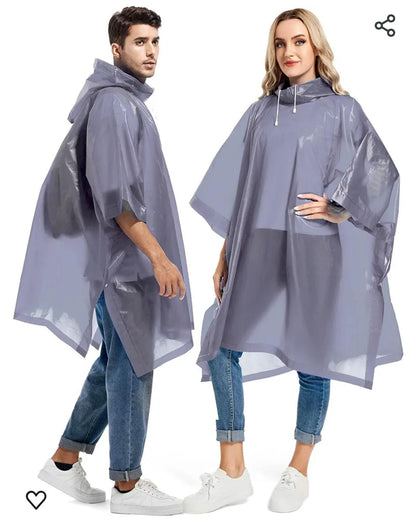 Rain Ponchos for Adults Reusable - Raincoats