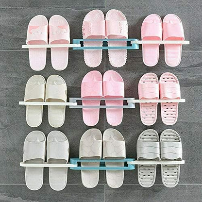 Shoes Rack Wall Mounted Folding Towel Hanger Organizer
