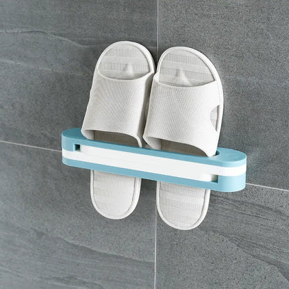 Shoes Rack Wall Mounted Folding Towel Hanger Organizer
