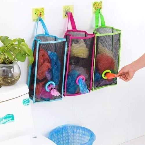 Plastic Bag Holder, Dispenser Hanging Storage