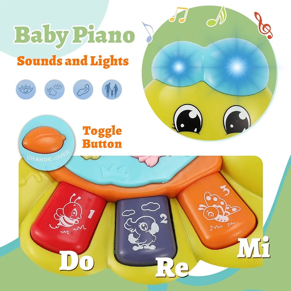 Baby Toy with Caterpillar, Musical Piano Keyboard