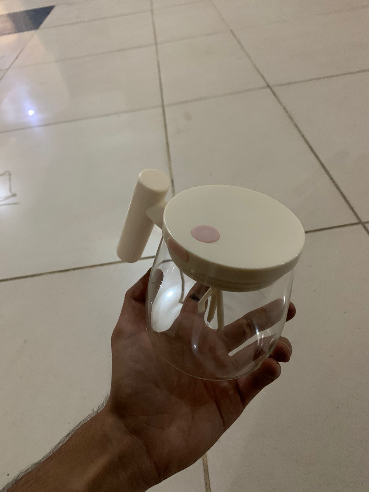 Self Mixing Glass Mug for Home &amp; Office