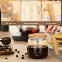 Self Mixing Glass Mug for Home &amp; Office