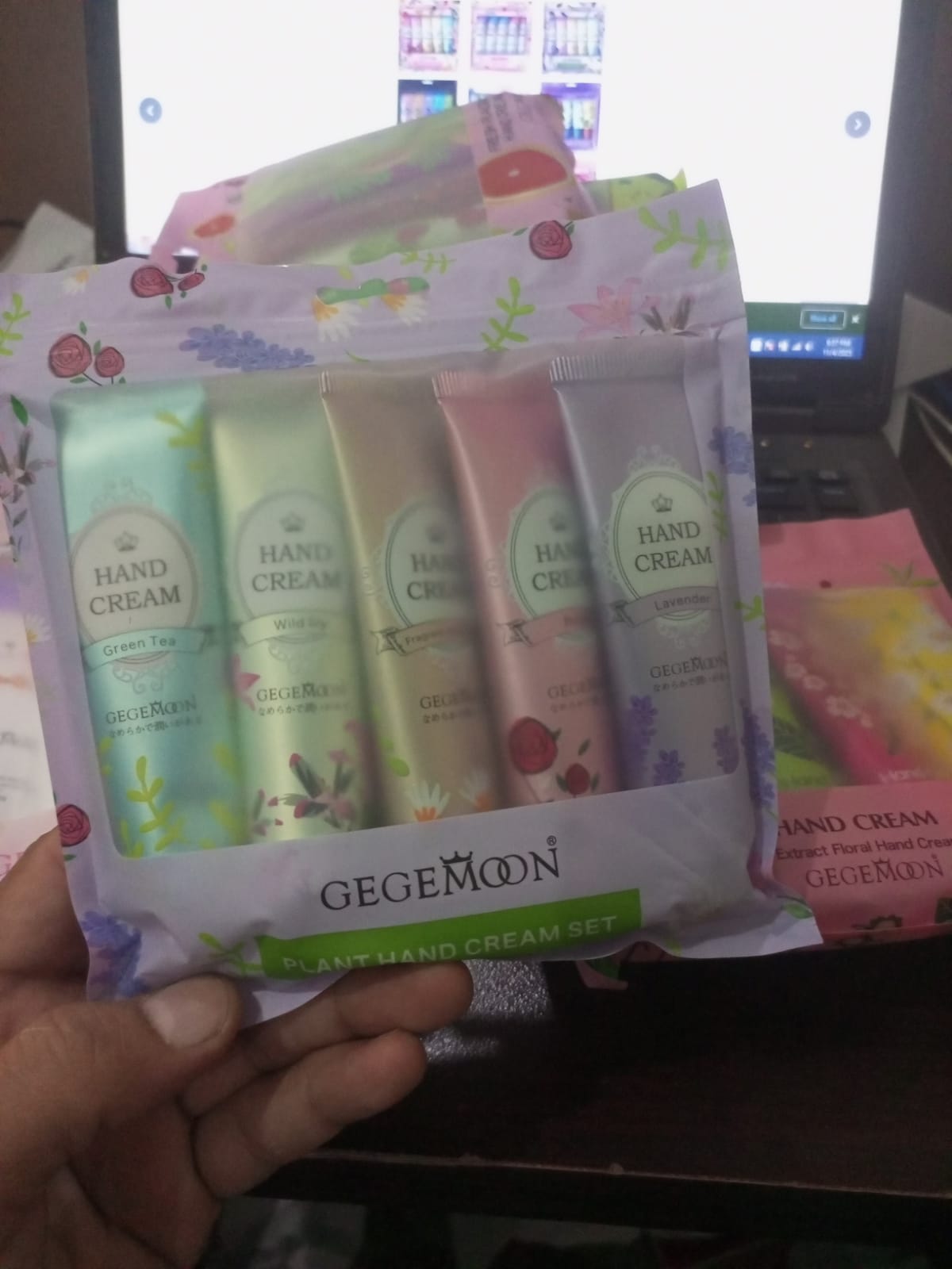 5pcs Plant &amp; Fruit Fragrance Hand Cream Set