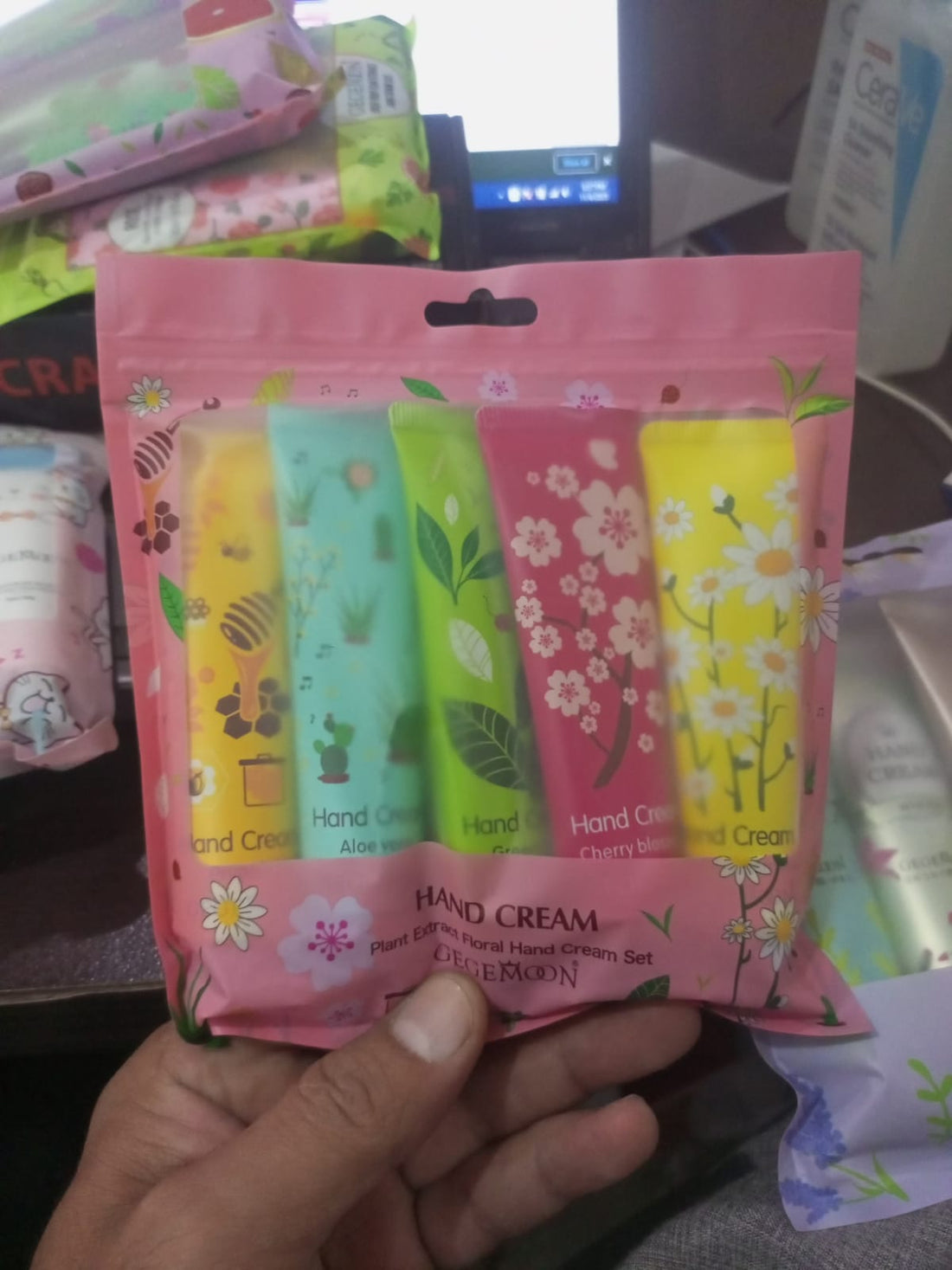 5pcs Plant &amp; Fruit Fragrance Hand Cream Set