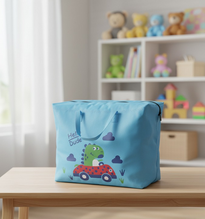 Large Capacity Storage Bag With Cute Dinosaur Print