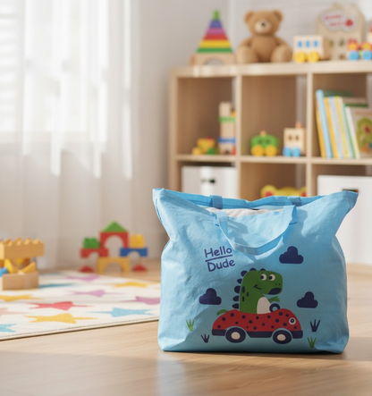 Large Capacity Storage Bag With Cute Dinosaur Print