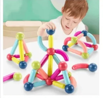 Magnetic Toys Building Blocks - 36 PCS Kids Magnet Balls and Rods Set