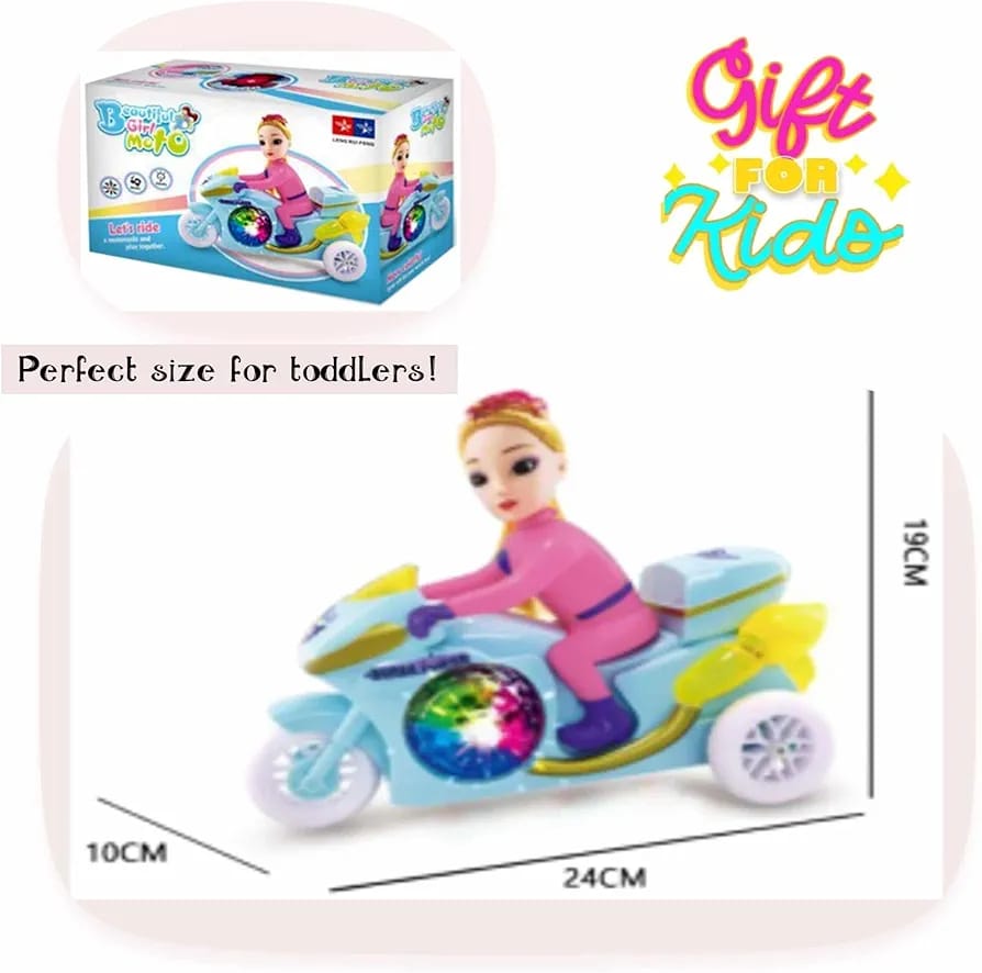 Princess Motorbike Toy With Lights Music