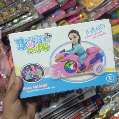 Princess Motorbike Toy With Lights Music