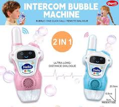 Walkie Talkie Bubble Maker Toy Fun  2 in 1