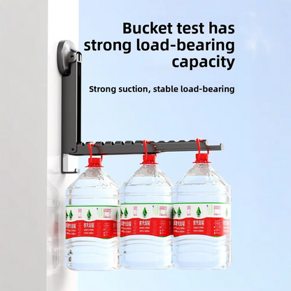 Folding Wall Mounted Clothes Drying Rack With Suction Cup
