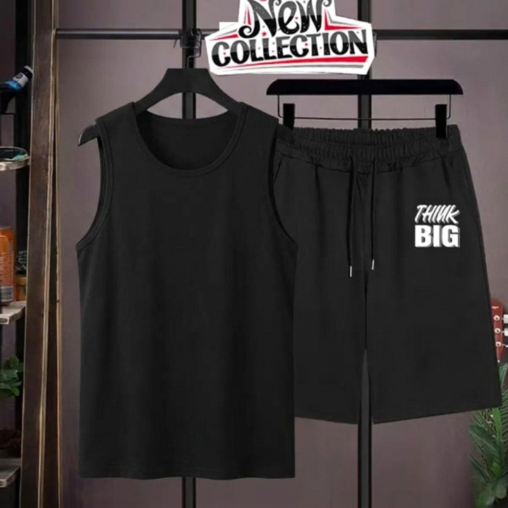 Black Summer Printed Tracksuit for Men &amp; Boys Soft &amp; Comfortable