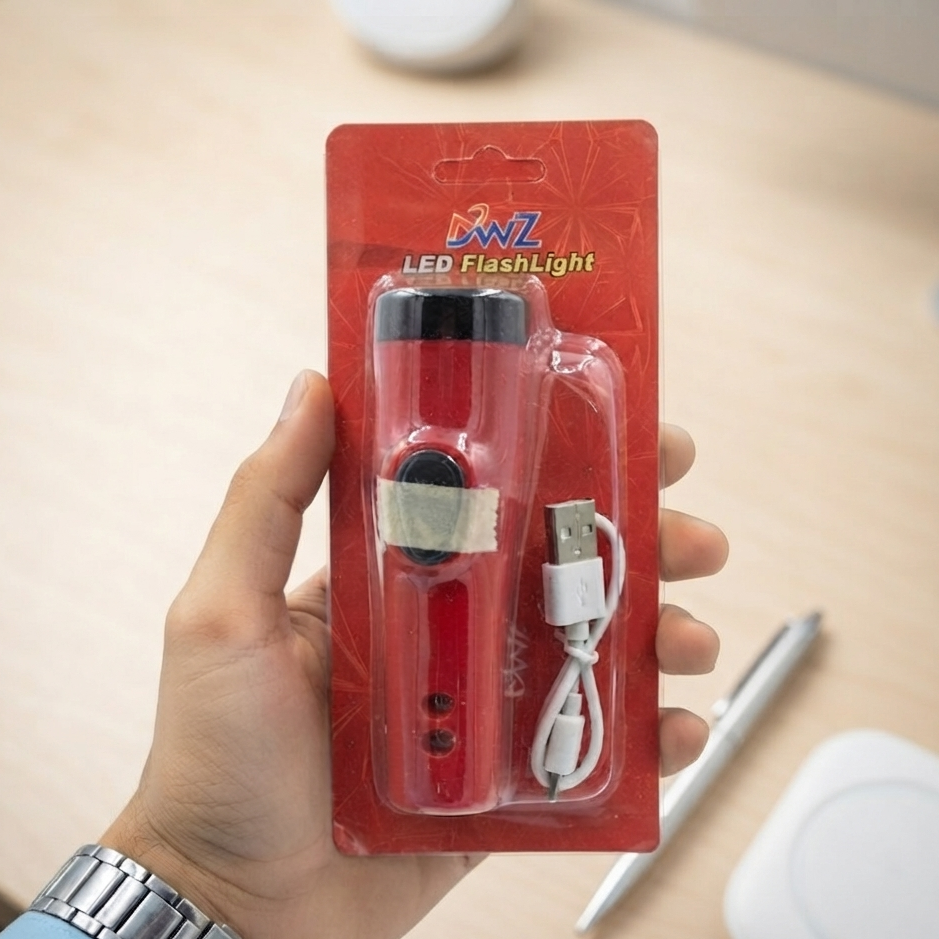 Mini Solar Rechargeable LED Flashlight
