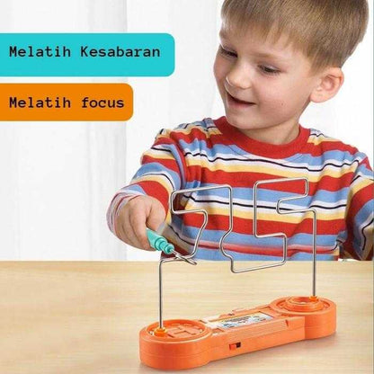 Kids Collison Electric Shock Toy, Education Electric Touch Maze Game