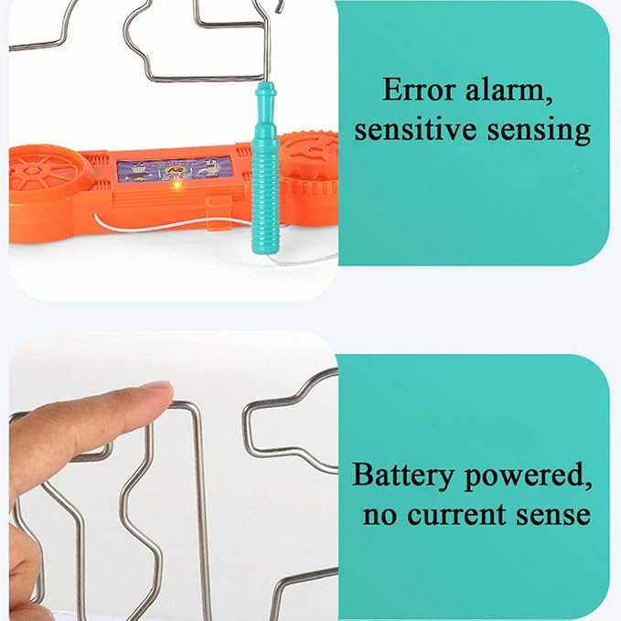 Kids Collison Electric Shock Toy, Education Electric Touch Maze Game