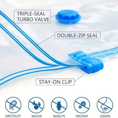 Vacuum Storage Bags with Hand Pump
