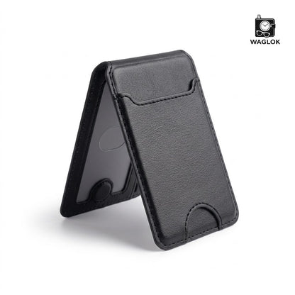 Mobile Magnetic Card Holder Wallet with Box – Slim 3 slots premium leather