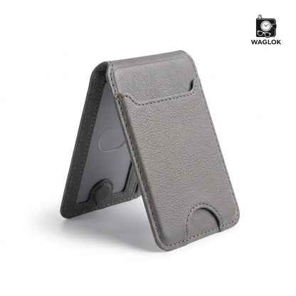 Mobile Magnetic Card Holder Wallet with Box – Slim 3 slots premium leather