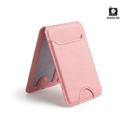 Mobile Magnetic Card Holder Wallet with Box – Slim 3 slots premium leather