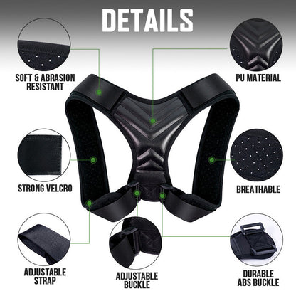 Adjustable Shoulder Back-Belt for Men &amp; Women |