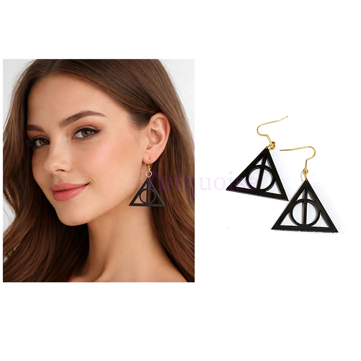 Harry Potter Logo Sign- Light Weight Earrings