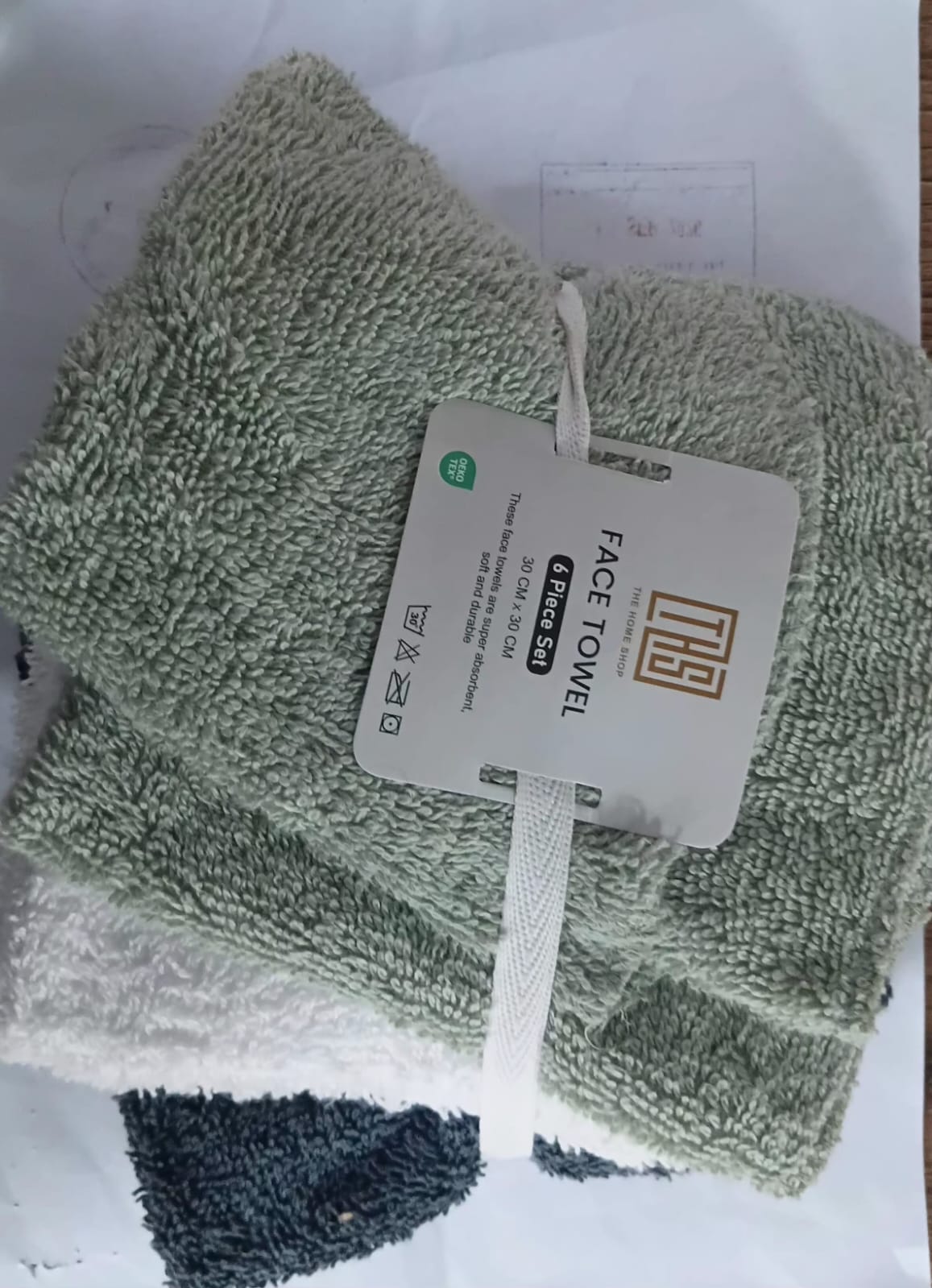 Premium 100% Cotton Face Towel  Soft Absorbent Washcloth
