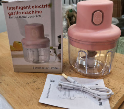 Mini Food Chopper Portable USB Rechargeable