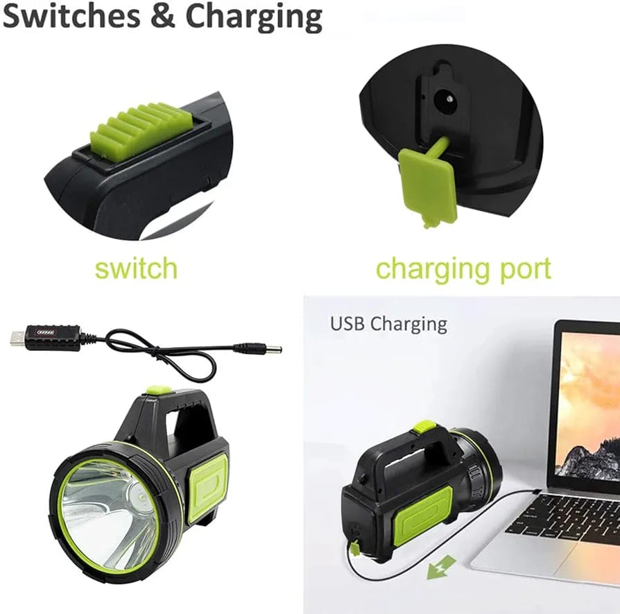 USB Rechargeable LED Flashlights High Power