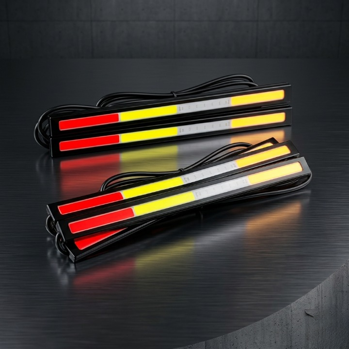 Universal Multi-Color COB LED DRL Strip Lights
