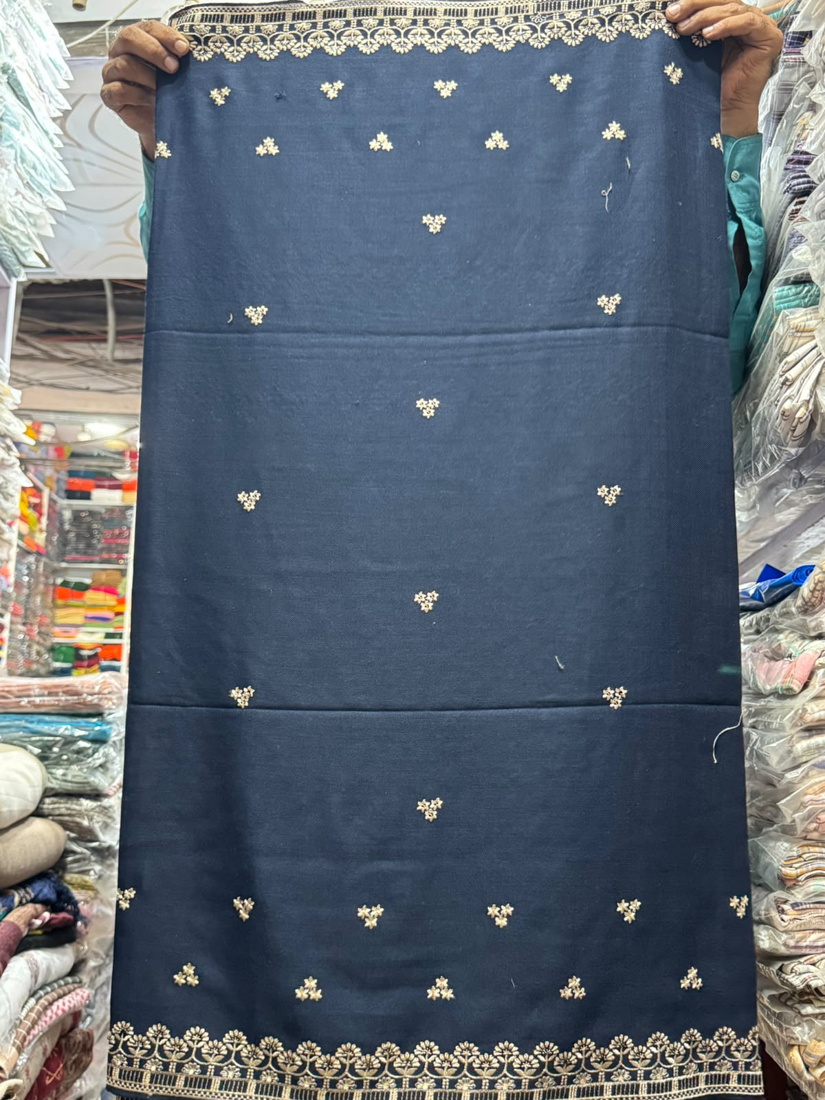 Premium Embroidered Wool Shawl