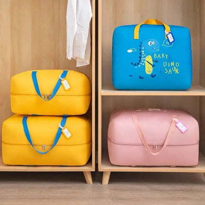 Storage Bags Cartoon Pattern Double Zipper ( random color )