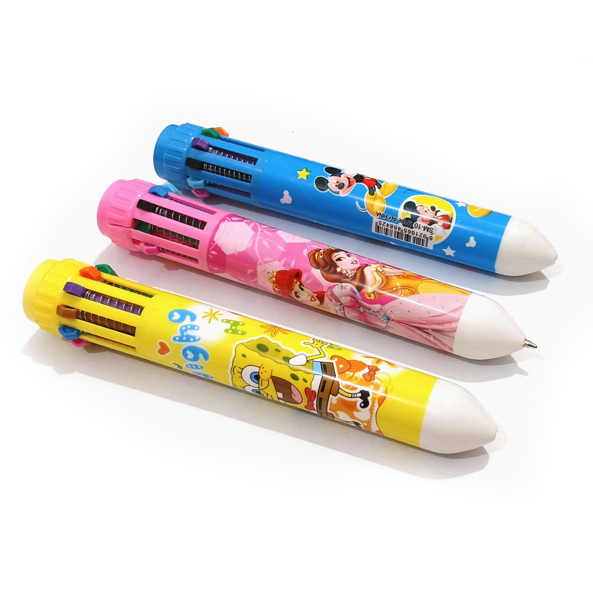 10 Color Cartoon Character Pens - Stationery