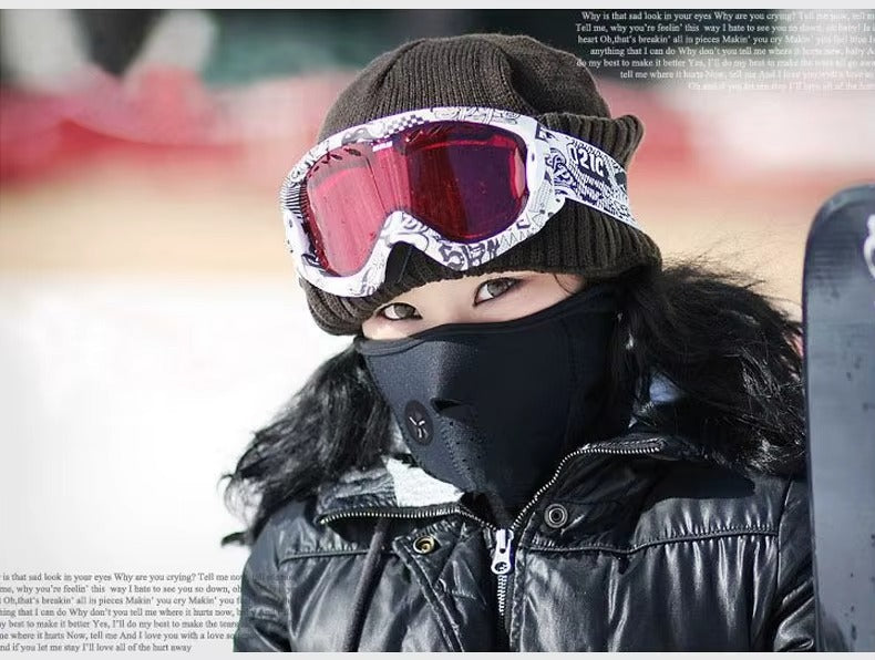 Half Face Bike Mask – Windproof &amp; Dustproof Cycling Face Shield