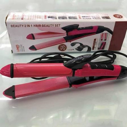 Nova Hair straightener &amp; Curler | 2-in-1 Dual-Use Styling Smooth Straightening