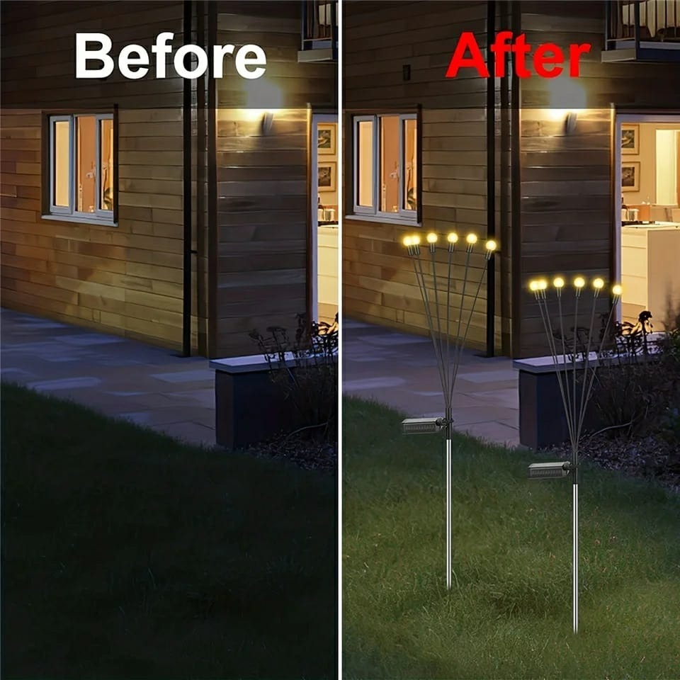Garden Solar Powered Firefly Lights, Waterproof