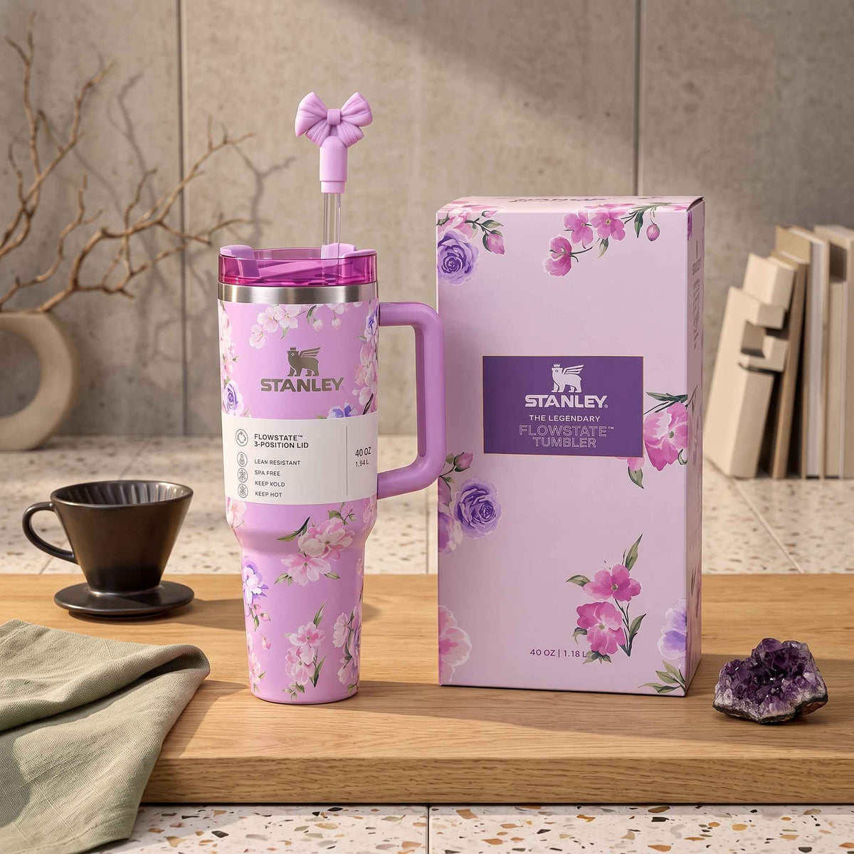 Premium Stainless Steel Tumbler - Lavender